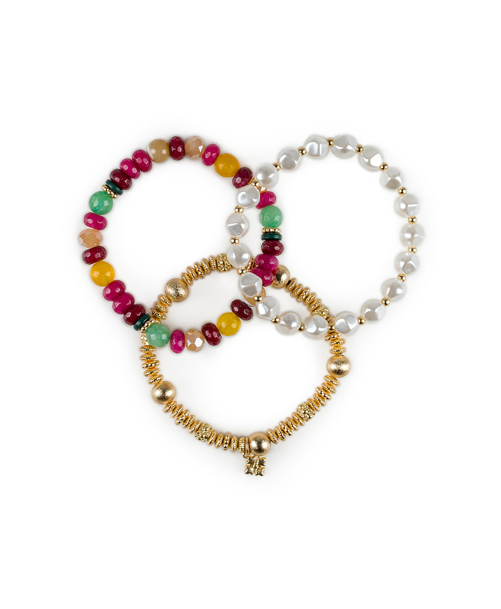 Triple Stretch Bracelet Set - Eclectic Bead