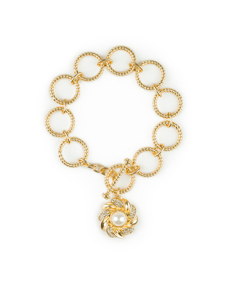 Twist Ring Toggle Bracelet - Rope Ring
