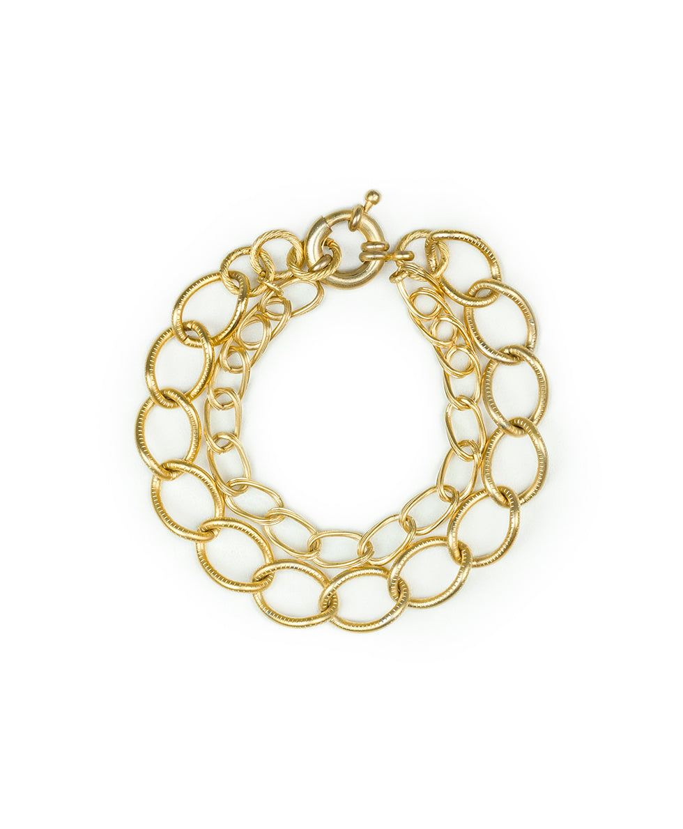 Double Chain Bracelet -Not So Basics
