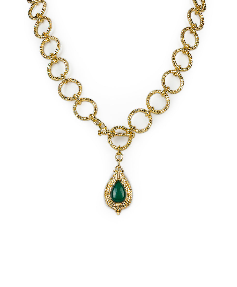 Toggle Necklace w/ Tear Drop  - Museum