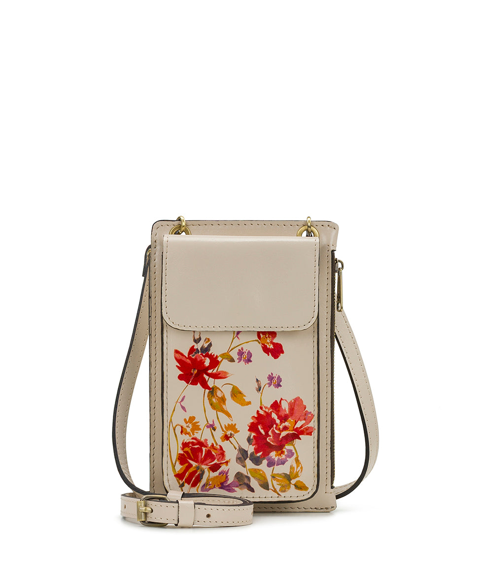Chiavella Phone Crossbody - Aegean Blooms Spot Print