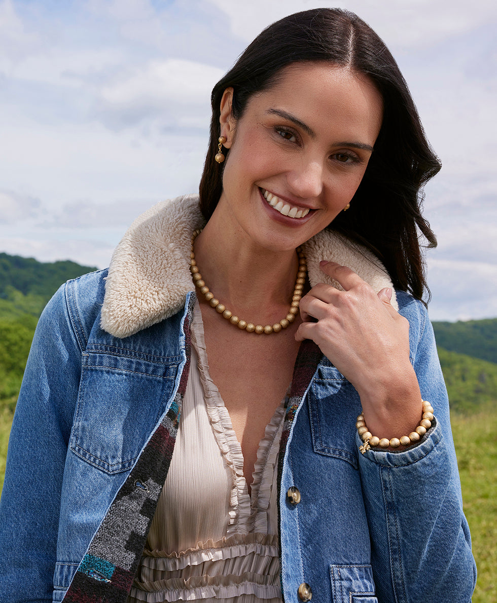 Textured Bead Necklace - Not So Basics