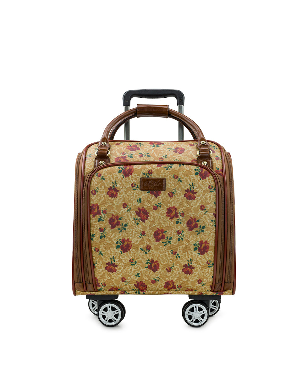 Vitalia Underseater Trolley - Patina Coated Linen Canvas — Western Lace
