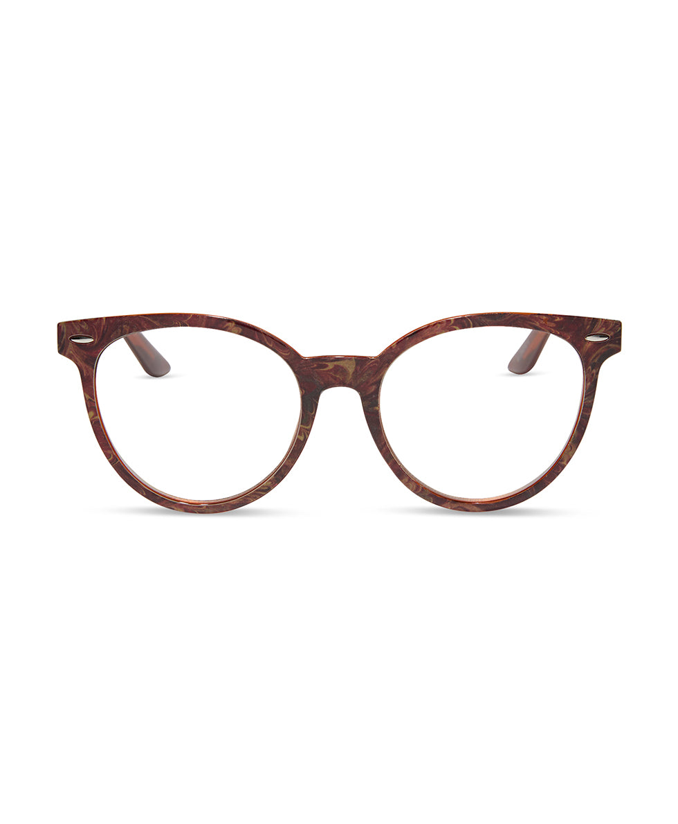 Blondie II Reader Glasses - Florentine Marbling