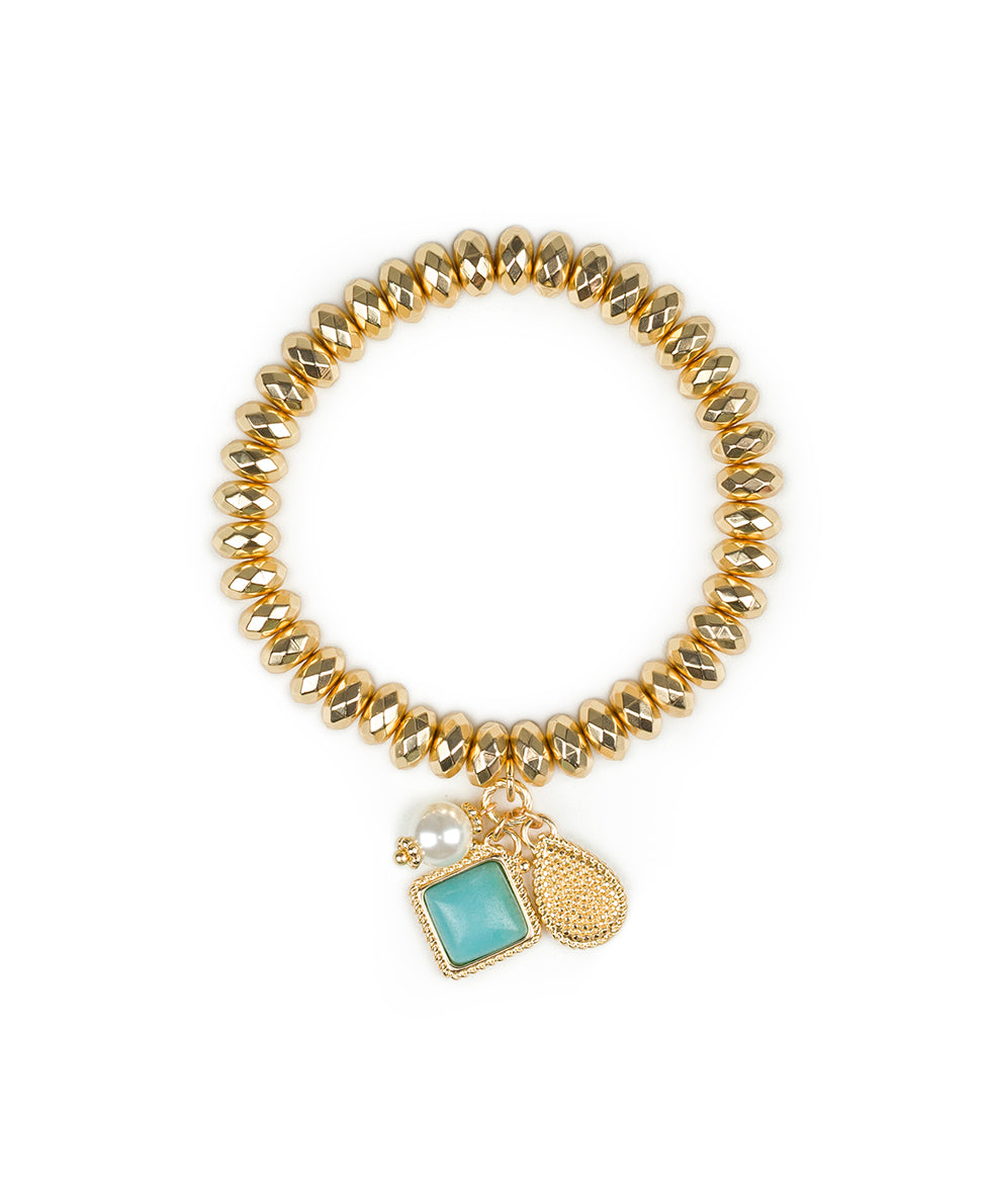 Square Cab Stretch Bracelet - Museum