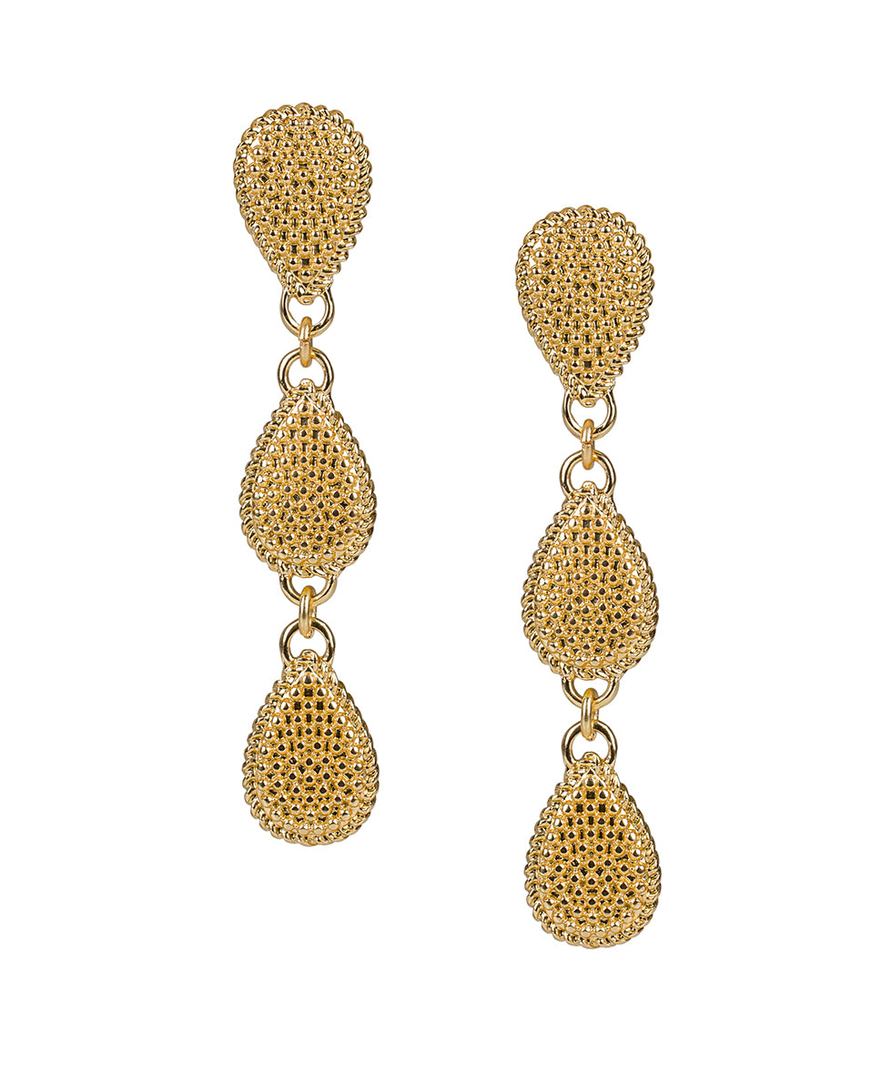 Tear Drop Shoulder Duster Earrings - Museum
