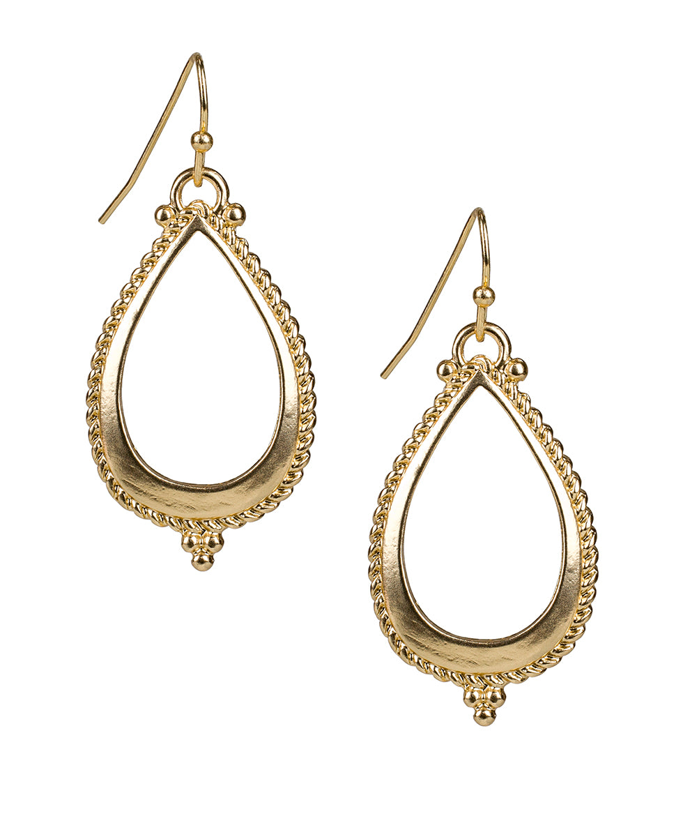 Open Tear Drop Earrings - Museum