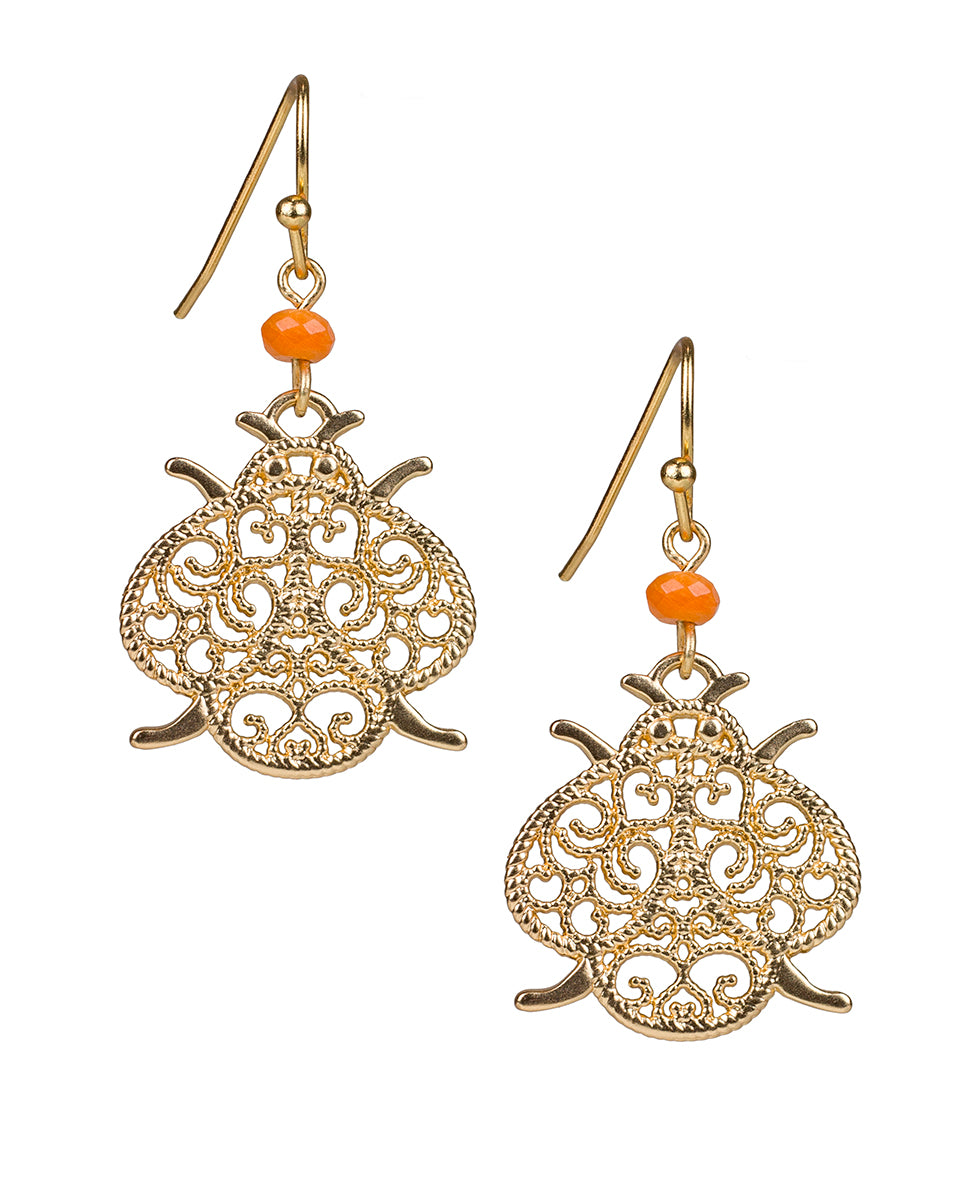 Drop Earrings - Filigree and Flutter