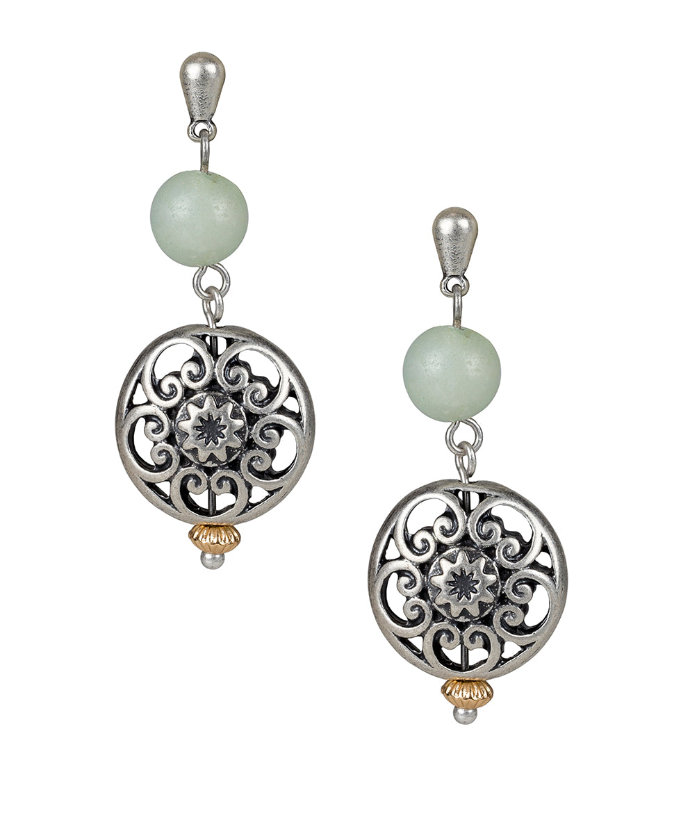 Ball Double Drop Earrings - Eclectic Bead