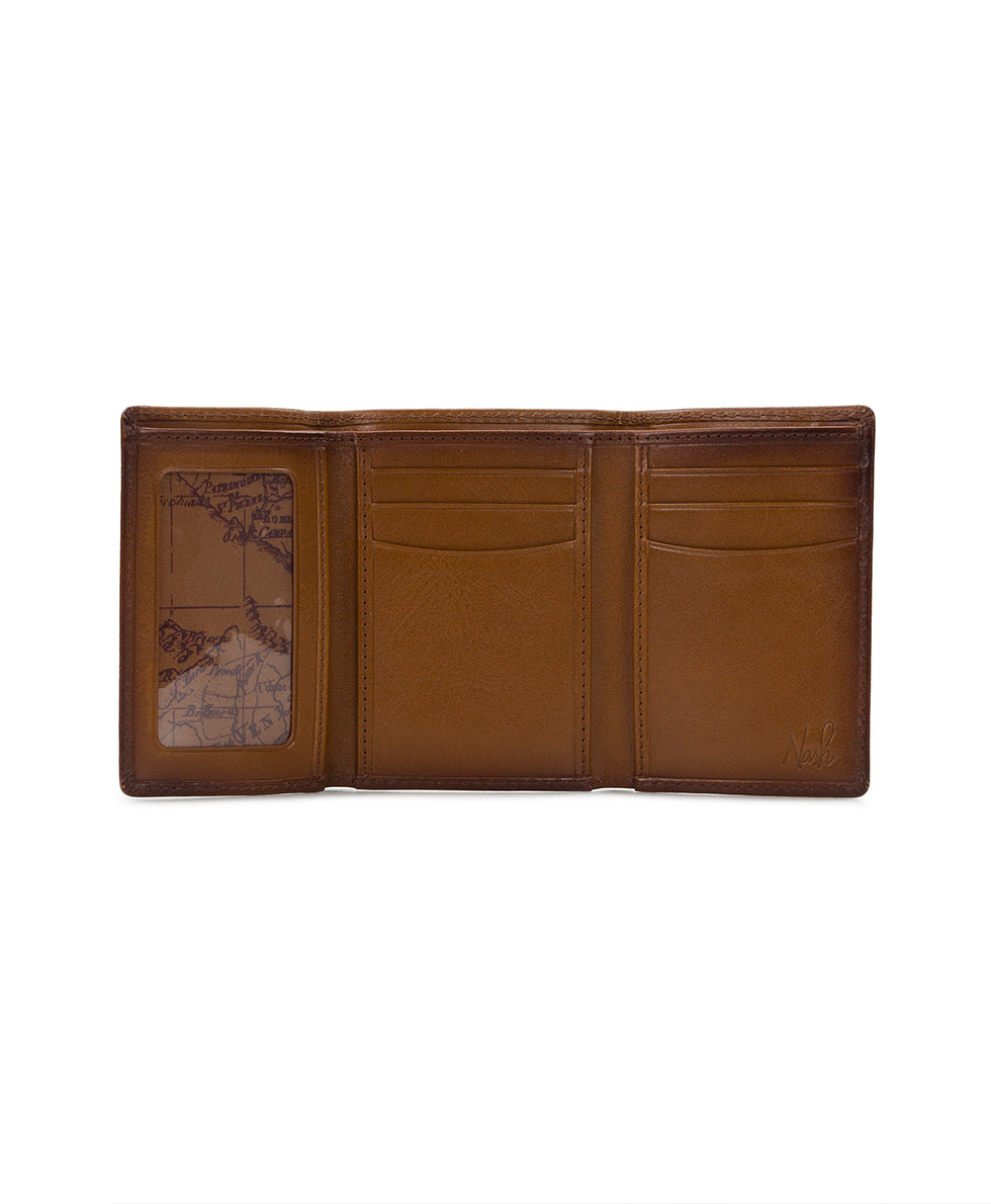 Trifold ID Wallet - Hand Stained Heritage