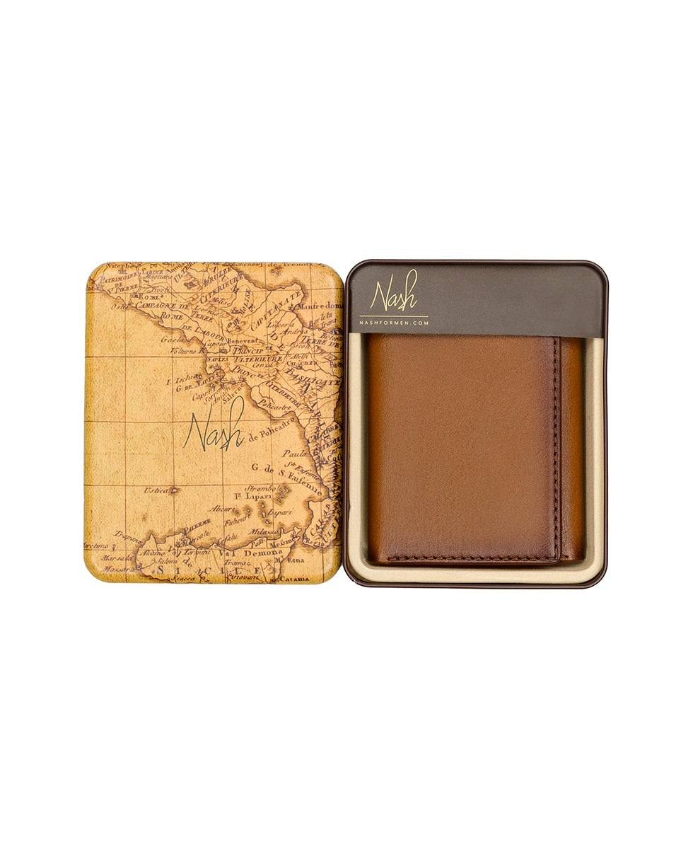 Trifold ID Wallet - Hand Stained Heritage
