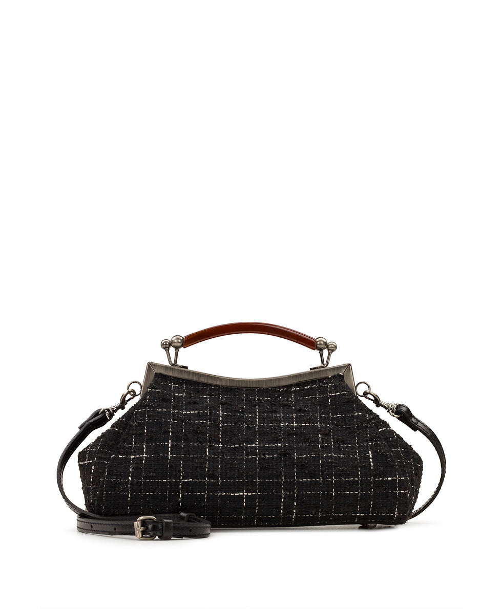 Kelmscott Frame Satchel - Glitter Plaid