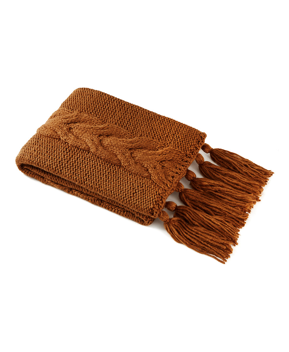 Tasseled Throw - Signature Knit Collection