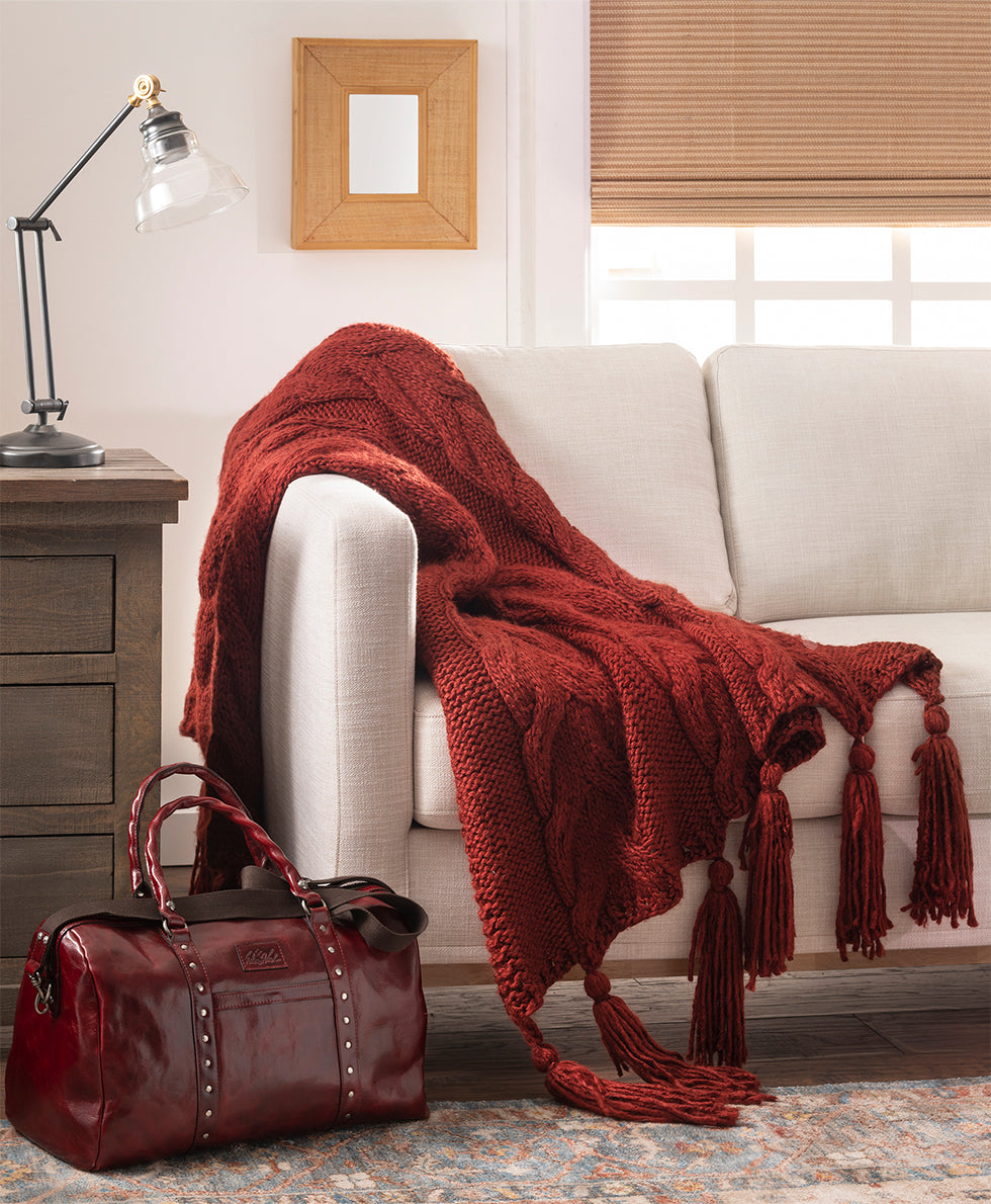 Tasseled Throw - Signature Knit Collection