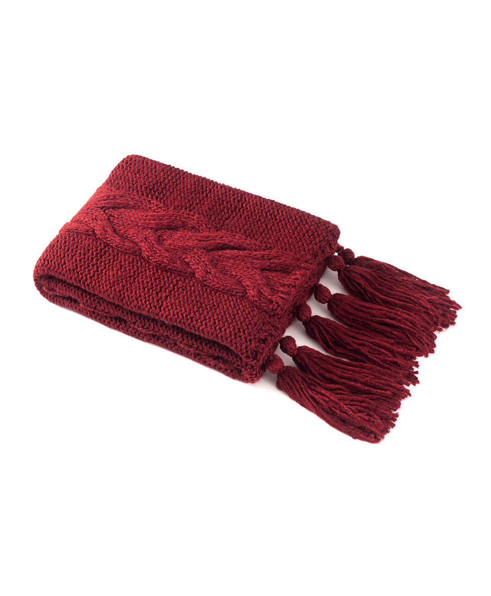Tasseled Throw - Signature Knit Collection