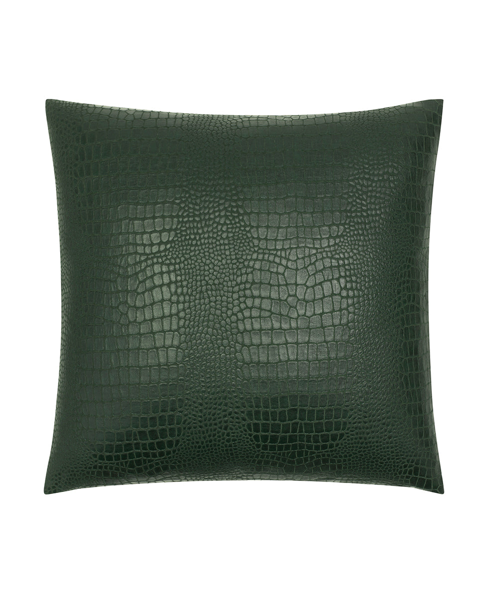 Croc Embossed Euro Sham - Faux Croc Leather Collection