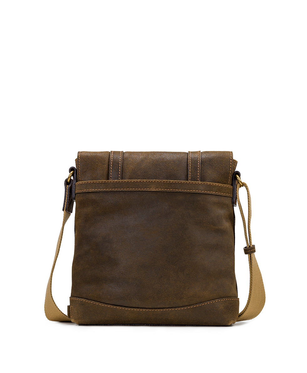 North/South Messenger Bag - Moto Leather