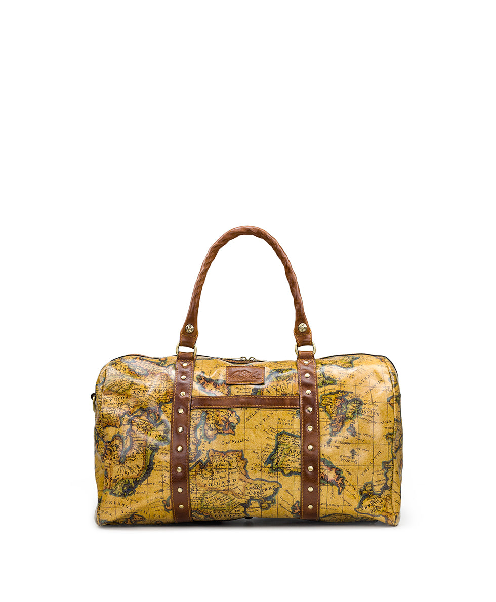 Milano Weekender Duffel Bag - European Map Leather