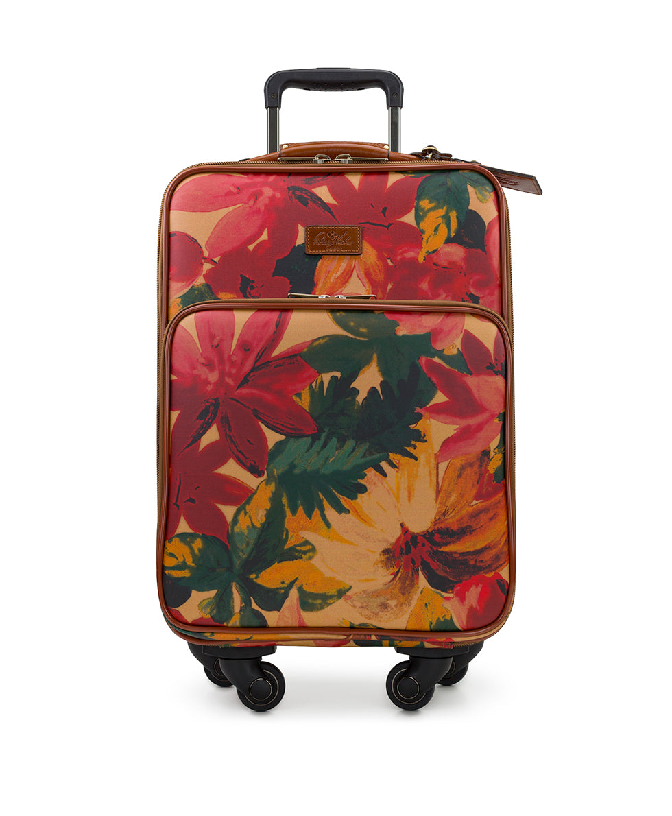 Vettore Trolley - Patina Coated Linen Canvas — Spring Multi