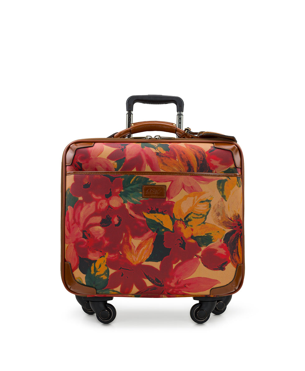 Velino Trolley - Patina Coated Linen Canvas — Spring Multi