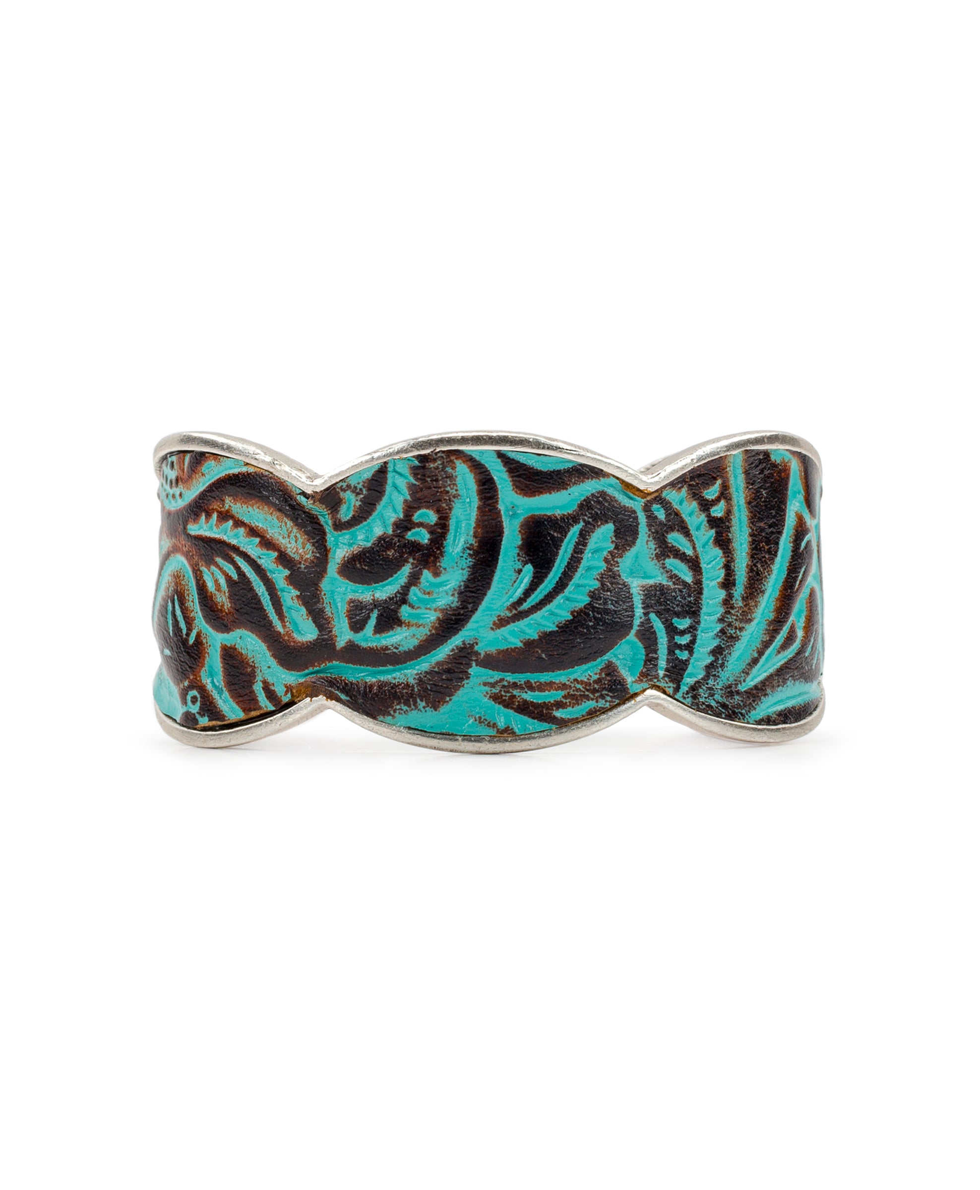 Elisabetta Cuff - Tooled Turquoise