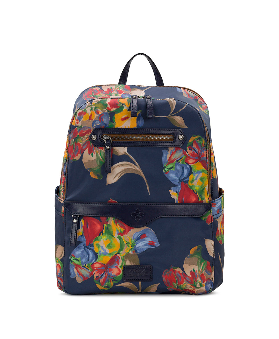 Karina Backpack -  Patina Coated Linen Canvas — Le Fleur