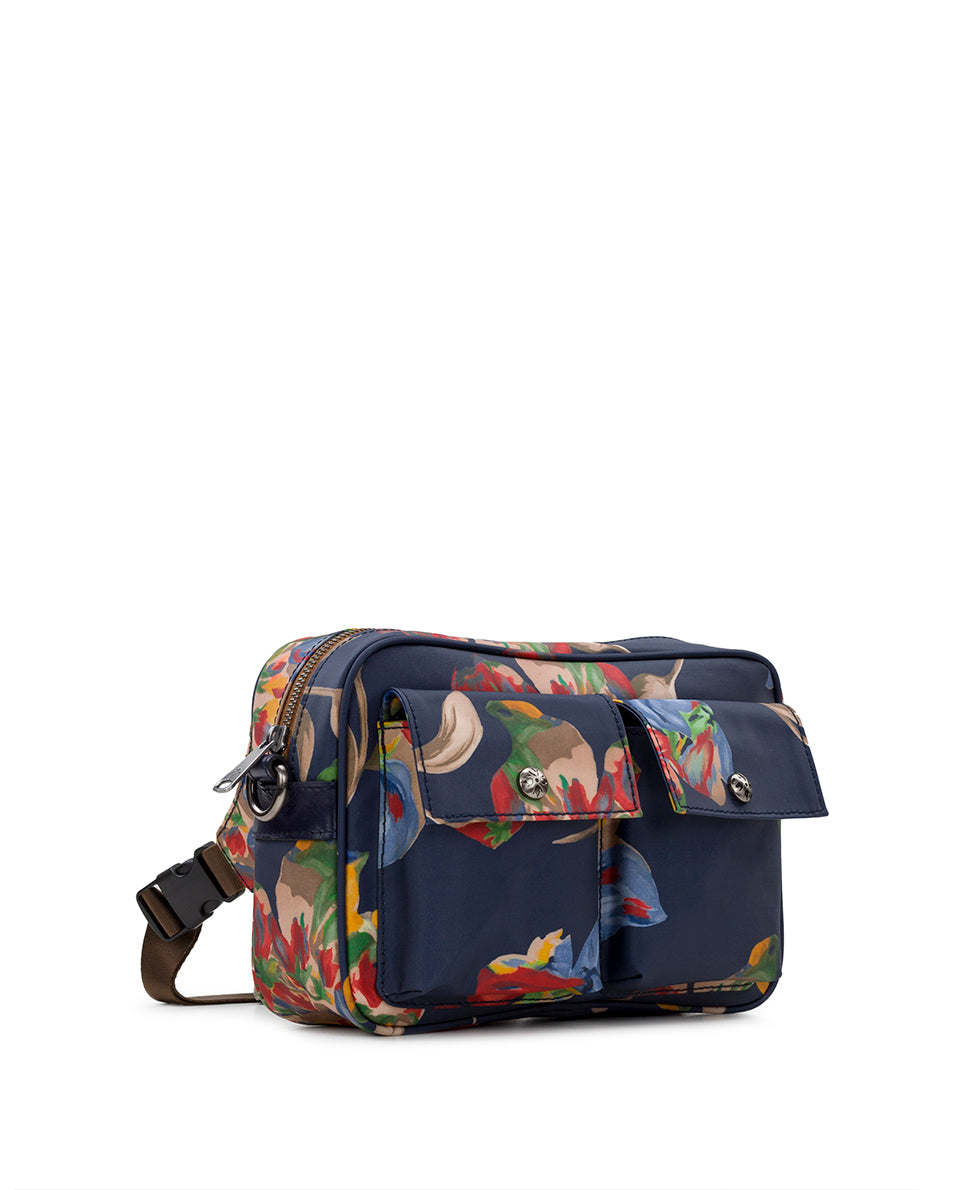 Praiano Belt Bag - Patina Coated Linen Canvas — Le Fleur