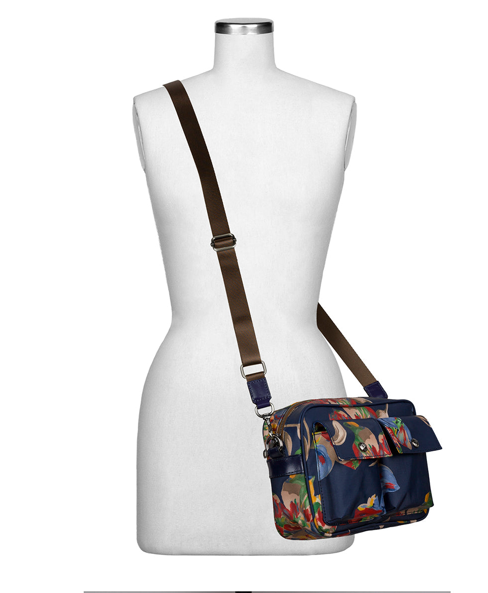 Praiano Belt Bag - Patina Coated Linen Canvas — Le Fleur