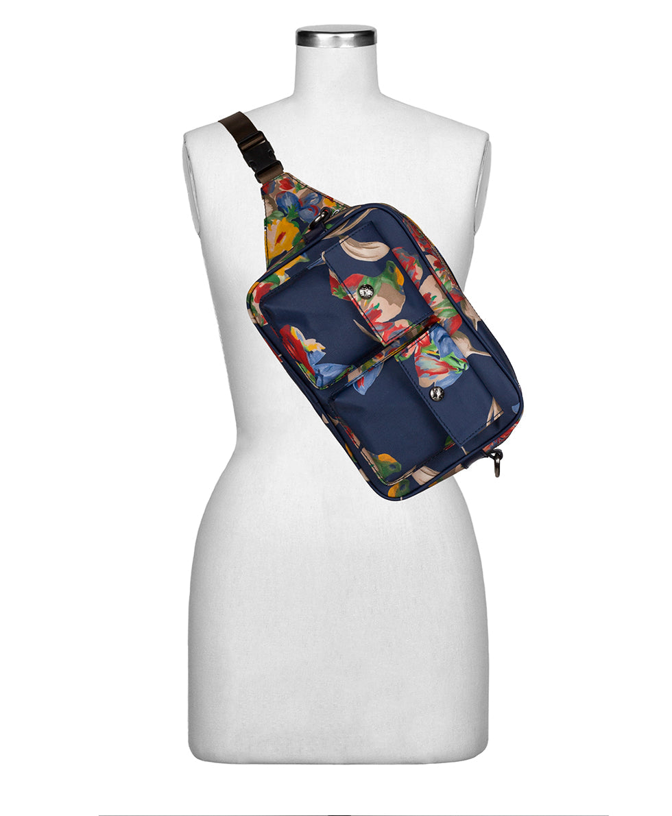 Praiano Belt Bag - Patina Coated Linen Canvas — Le Fleur