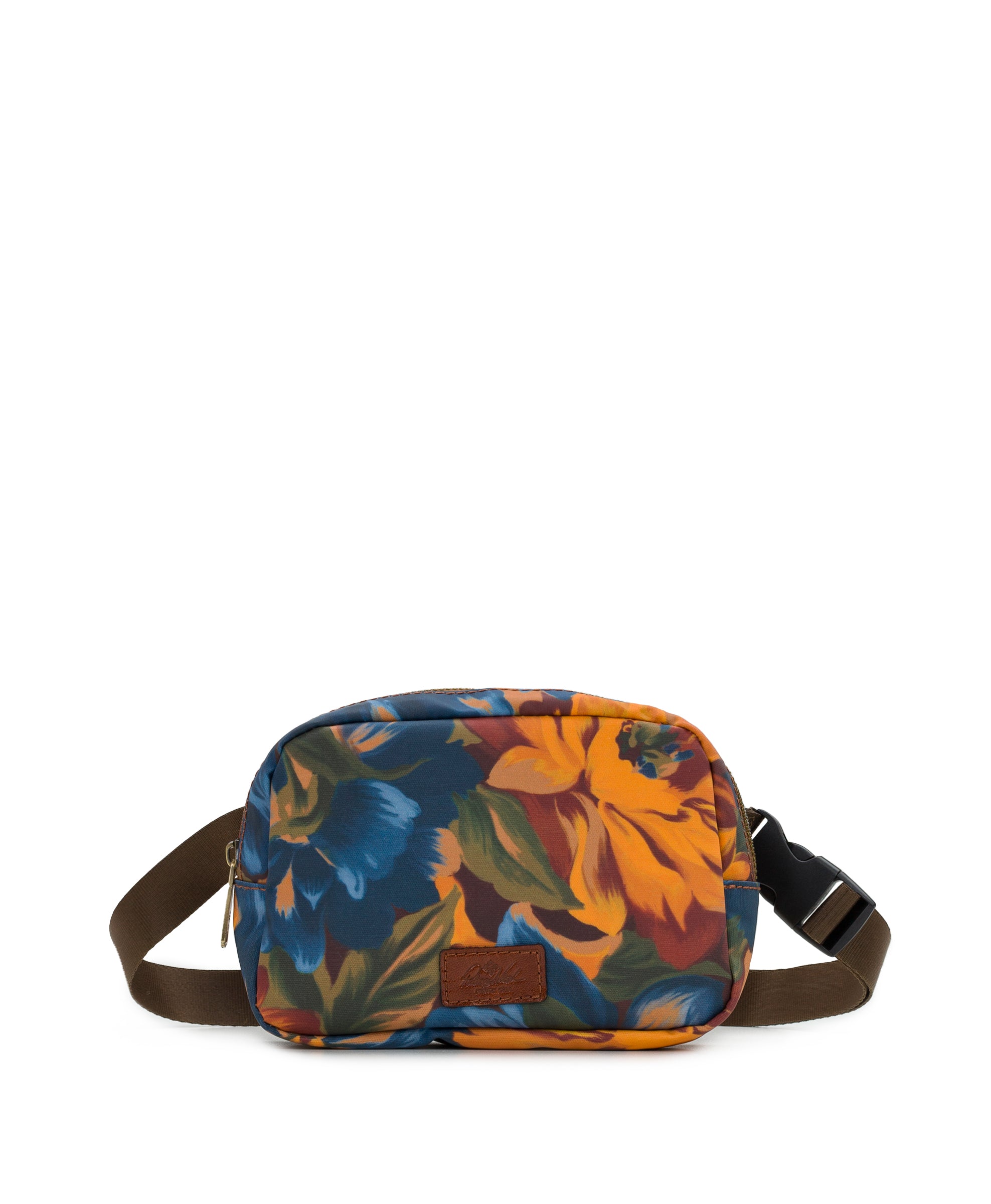 Tremezzo Belt Bag - Patina Coated Linen Canvas — Marigold Harvest