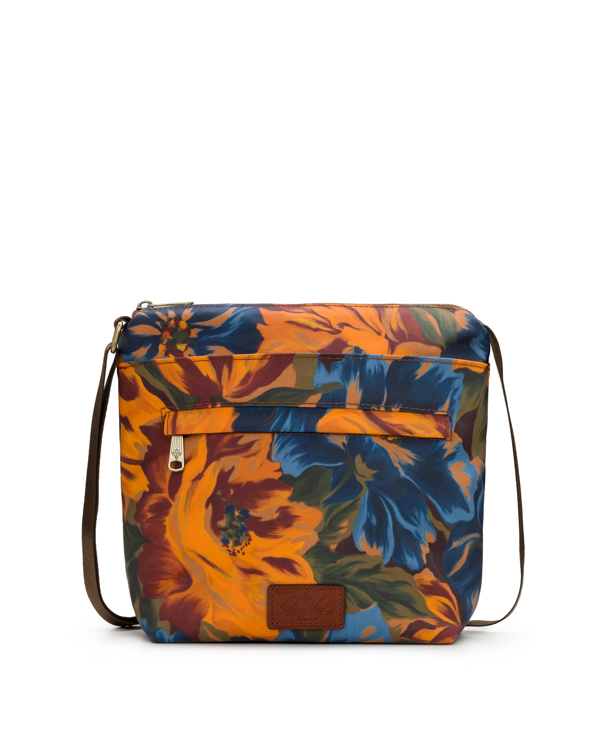 Carmini Crossbody Bag - Patina Coated Linen Canvas — Marigold Harvest