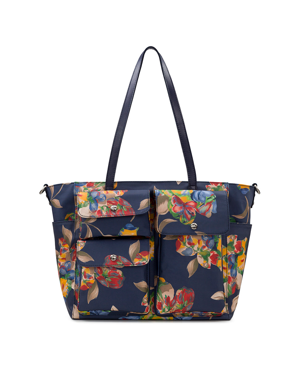 Sorlana Tote -  Patina Coated Linen Canvas — Le Fleur
