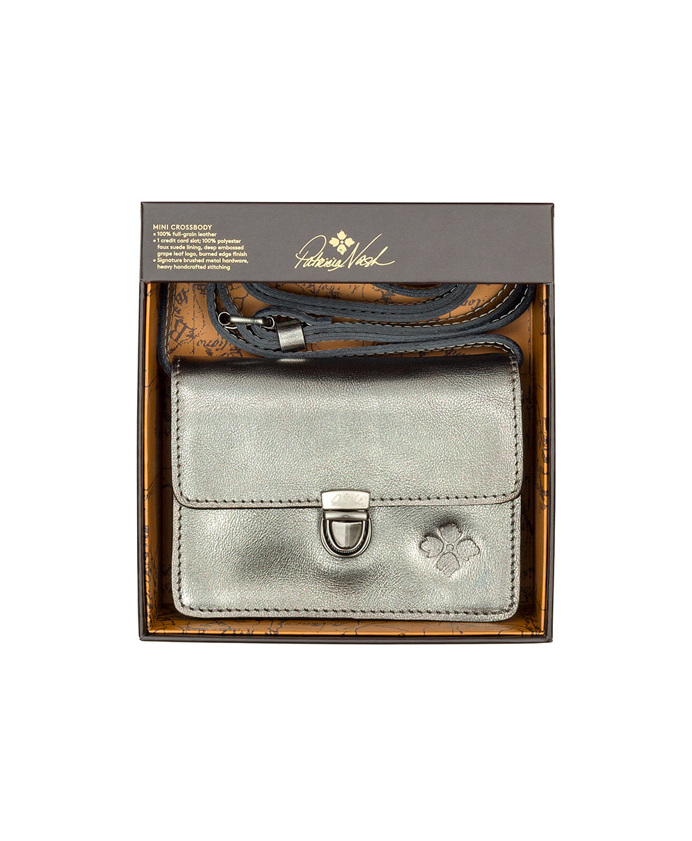 Mini Lanza Crossbody Strap Gift Set - Vintage Distressed Metallic