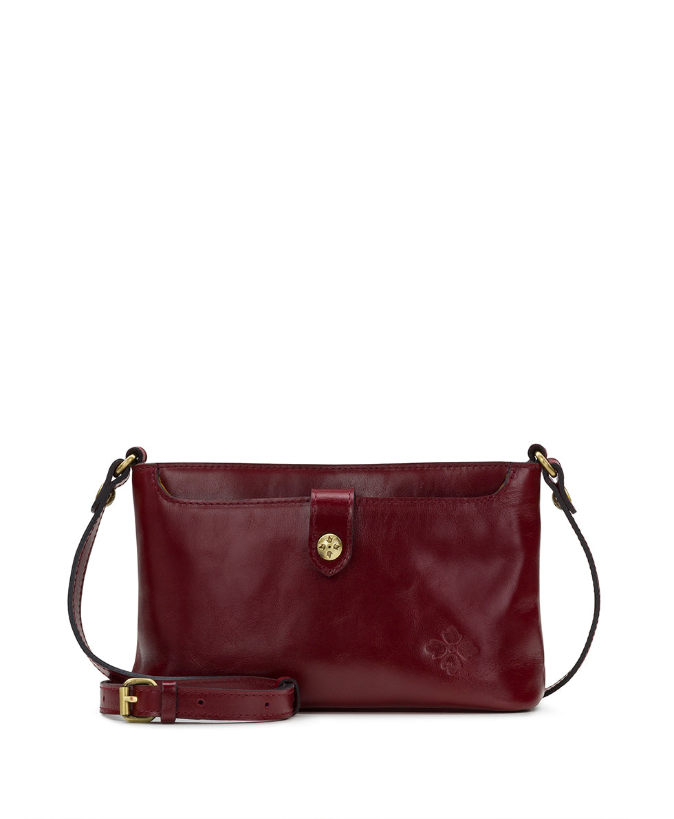 Aimee Crossbody - Vintage Distressed Leather – Maroon