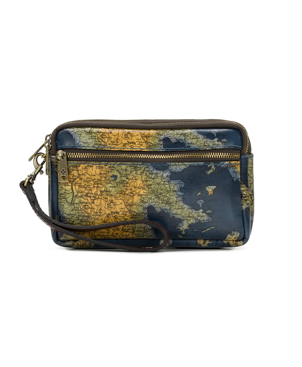 Viani Wristlet - Greek Map