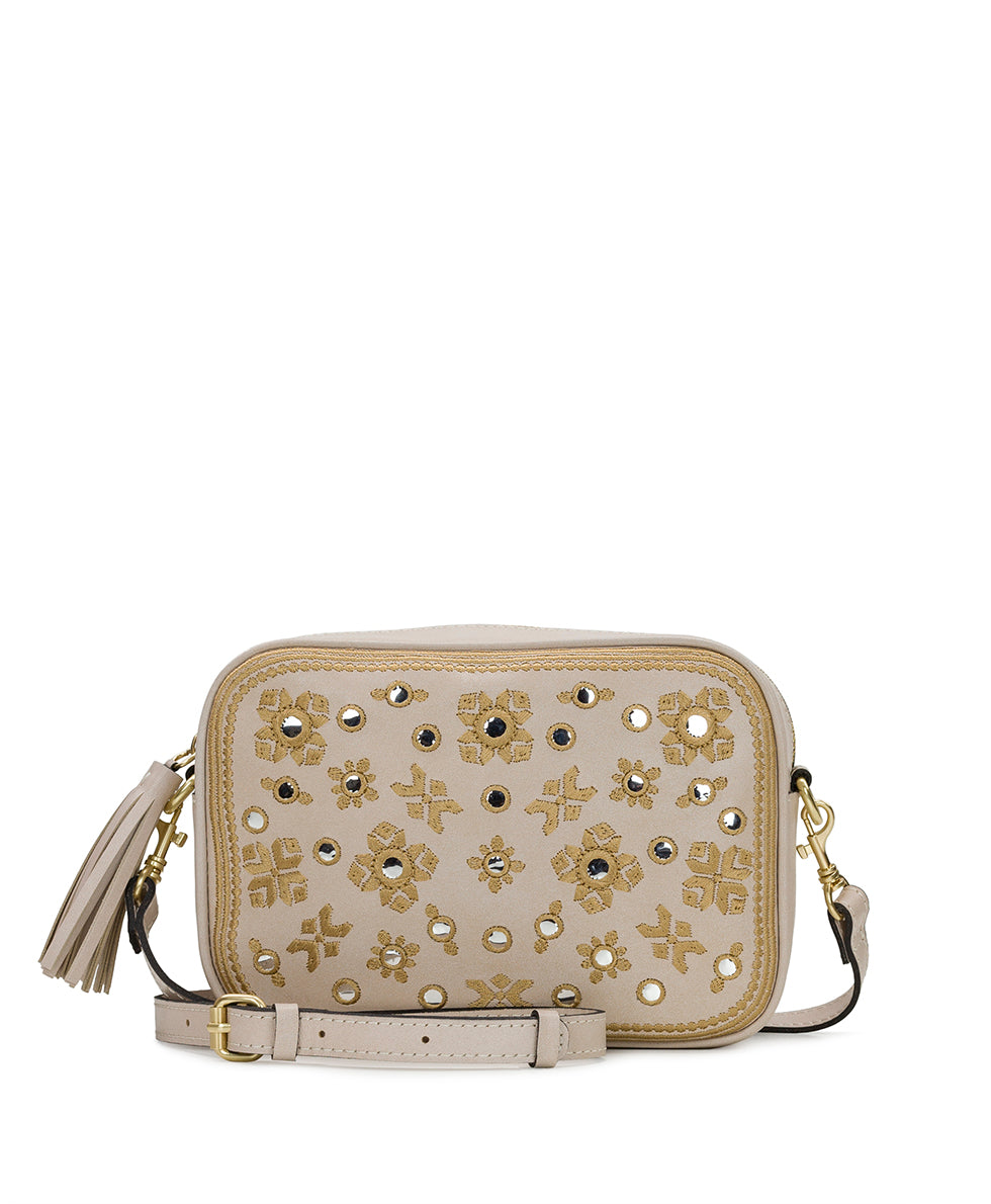 Josie Crossbody - Greek Mirror Embroidery