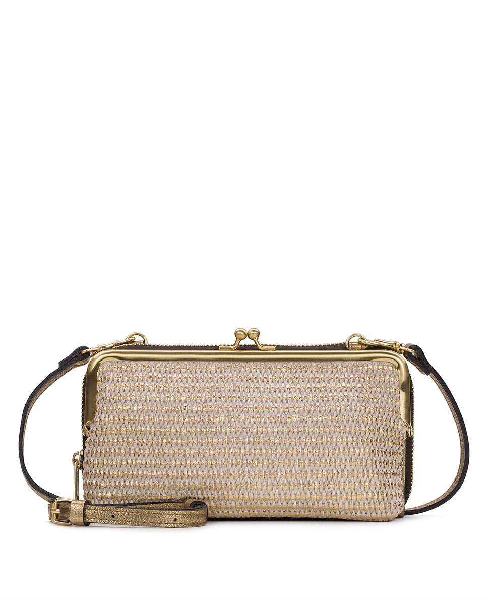Missoula Frame - Distressed Metallic Raffia