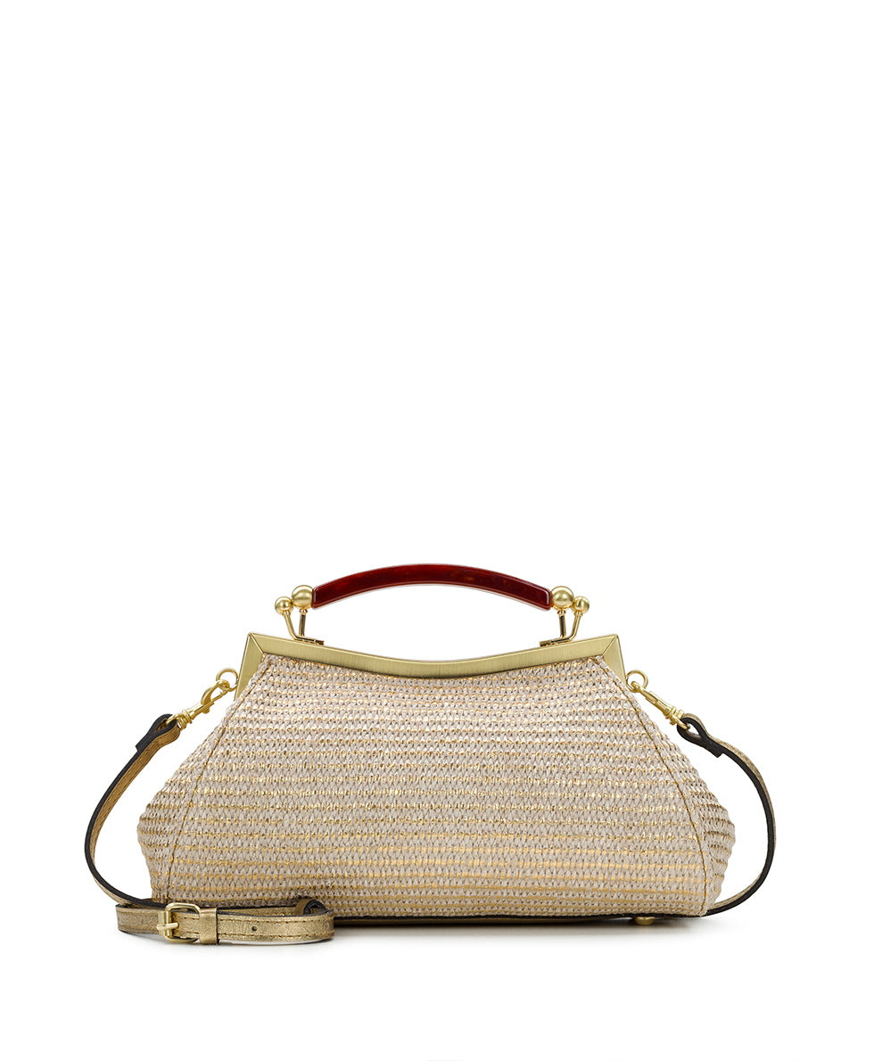 Kelmscott Frame - Distressed Metallic Raffia