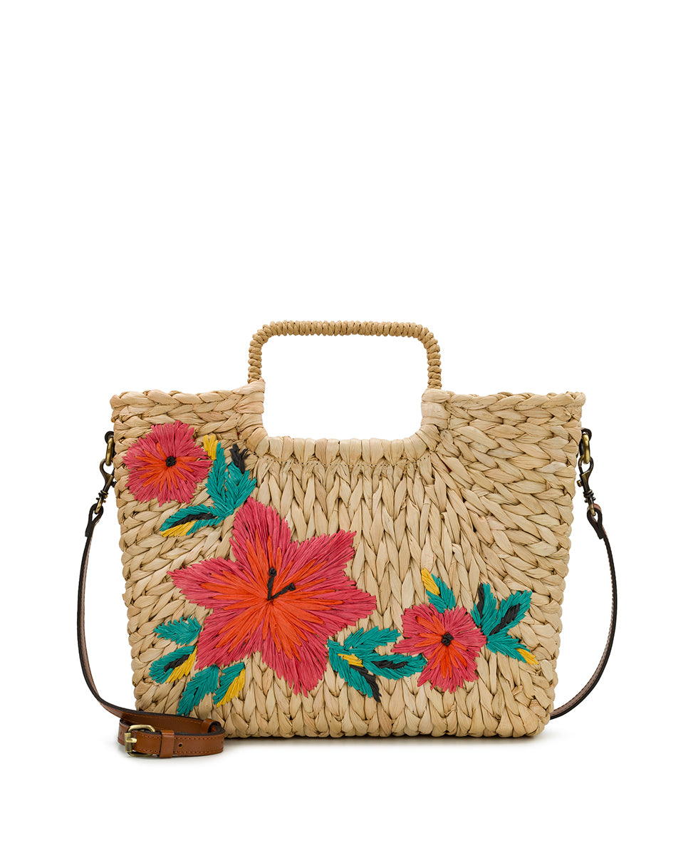 Mykonos Basket Top Handle Crossbody - Specialty Woven