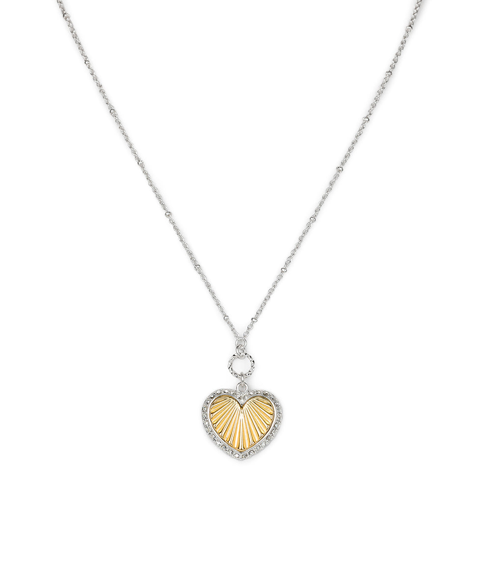 Small Heart Pendant Necklace - Lovely Sparkle