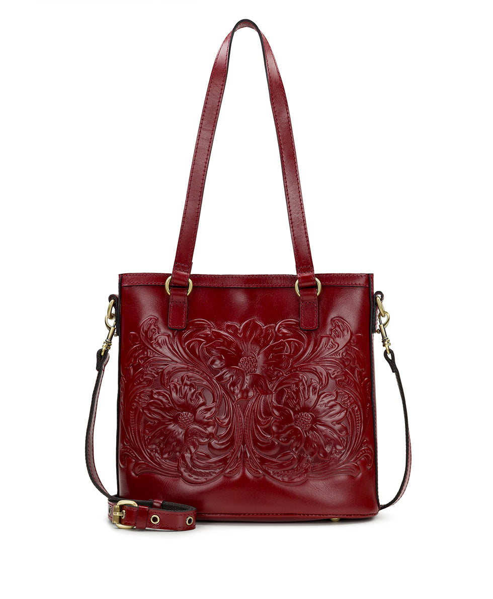 Tessali Crossbody - Vintage Vegetable Tanned Tooled