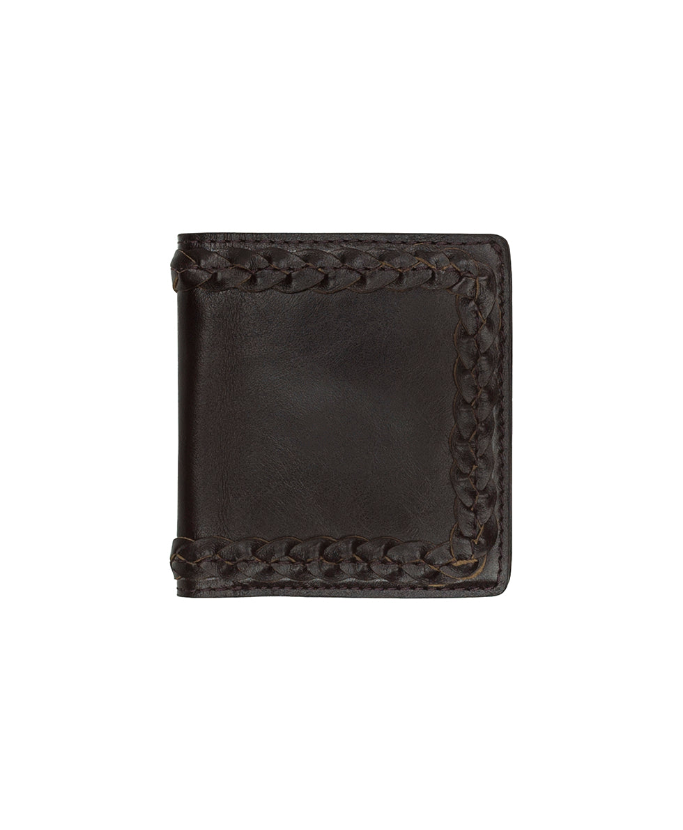 Eliza Wallet with Braid - Vintage Distressed Leather