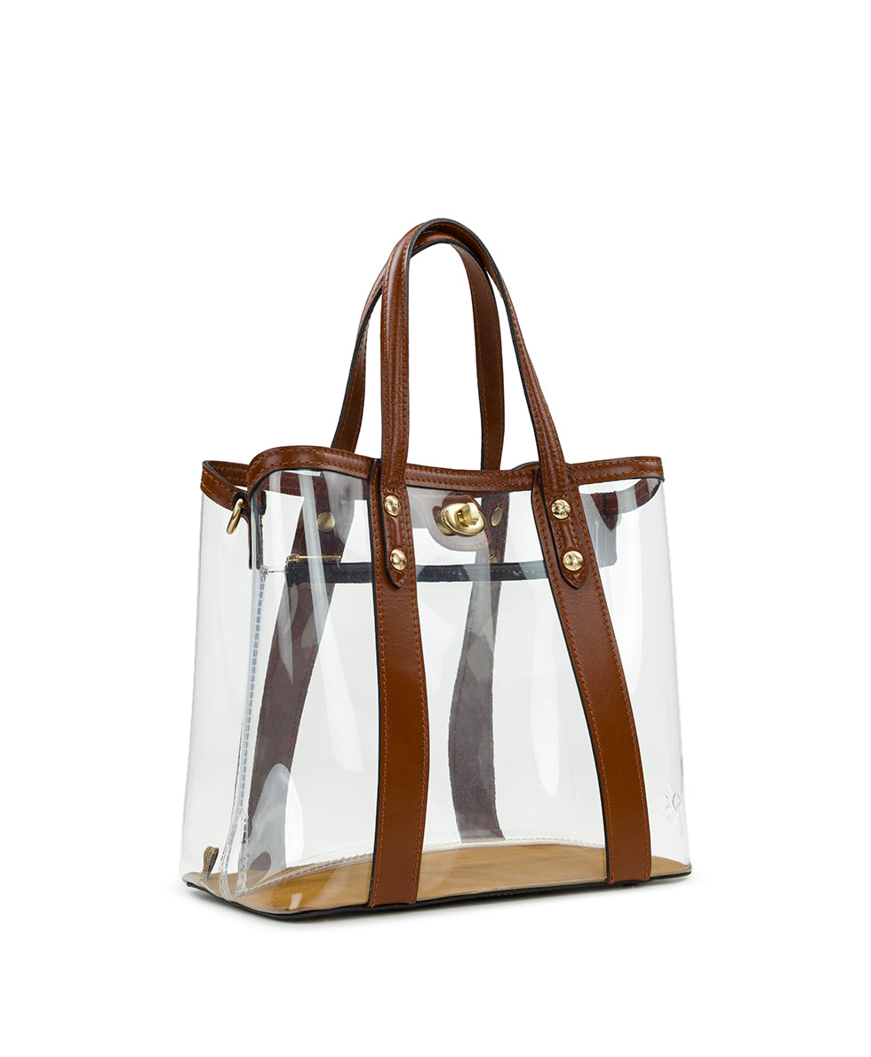 Darby Tote Crossbody - Clear Bag
