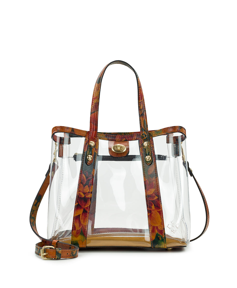 Darby Tote Crossbody - Clear Bag