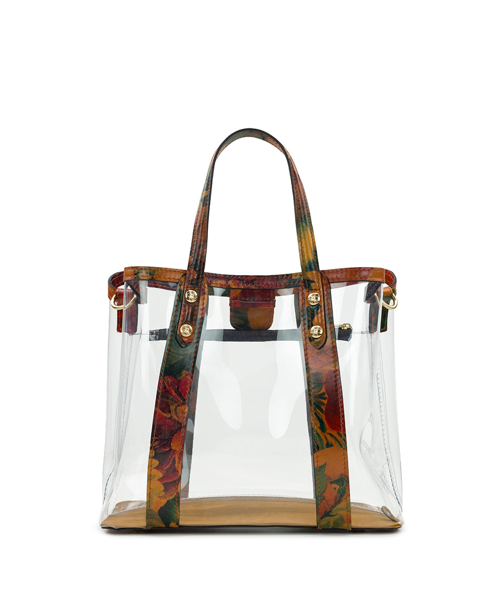 Darby Tote Crossbody - Clear Bag