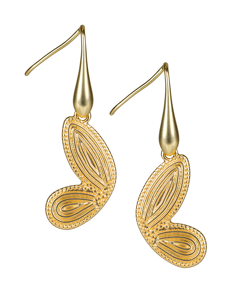 Butterfly Wing Drop Earrings - Not So Basics
