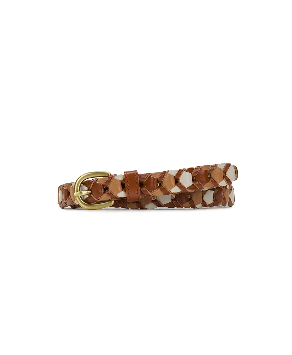 Atina Chainlink Belt - Latte Tan Naturale