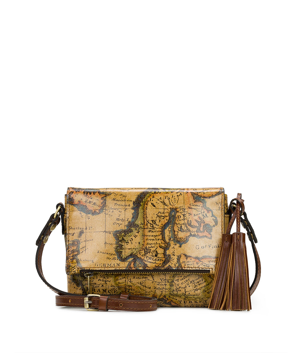 Corfu Crossbody Bag - European Map