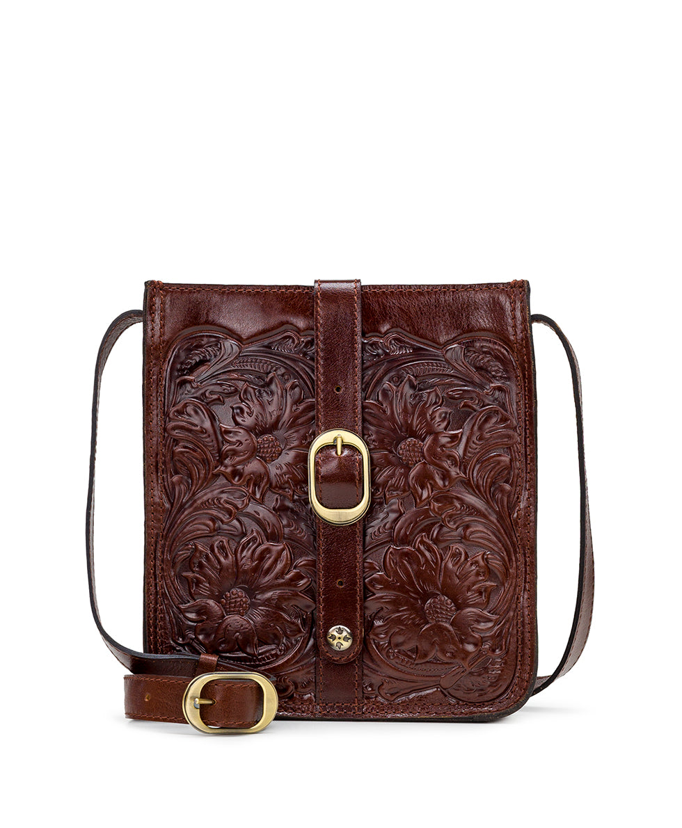 Venezia Crossbody Bag - Vintage Veg Tan Tooled
