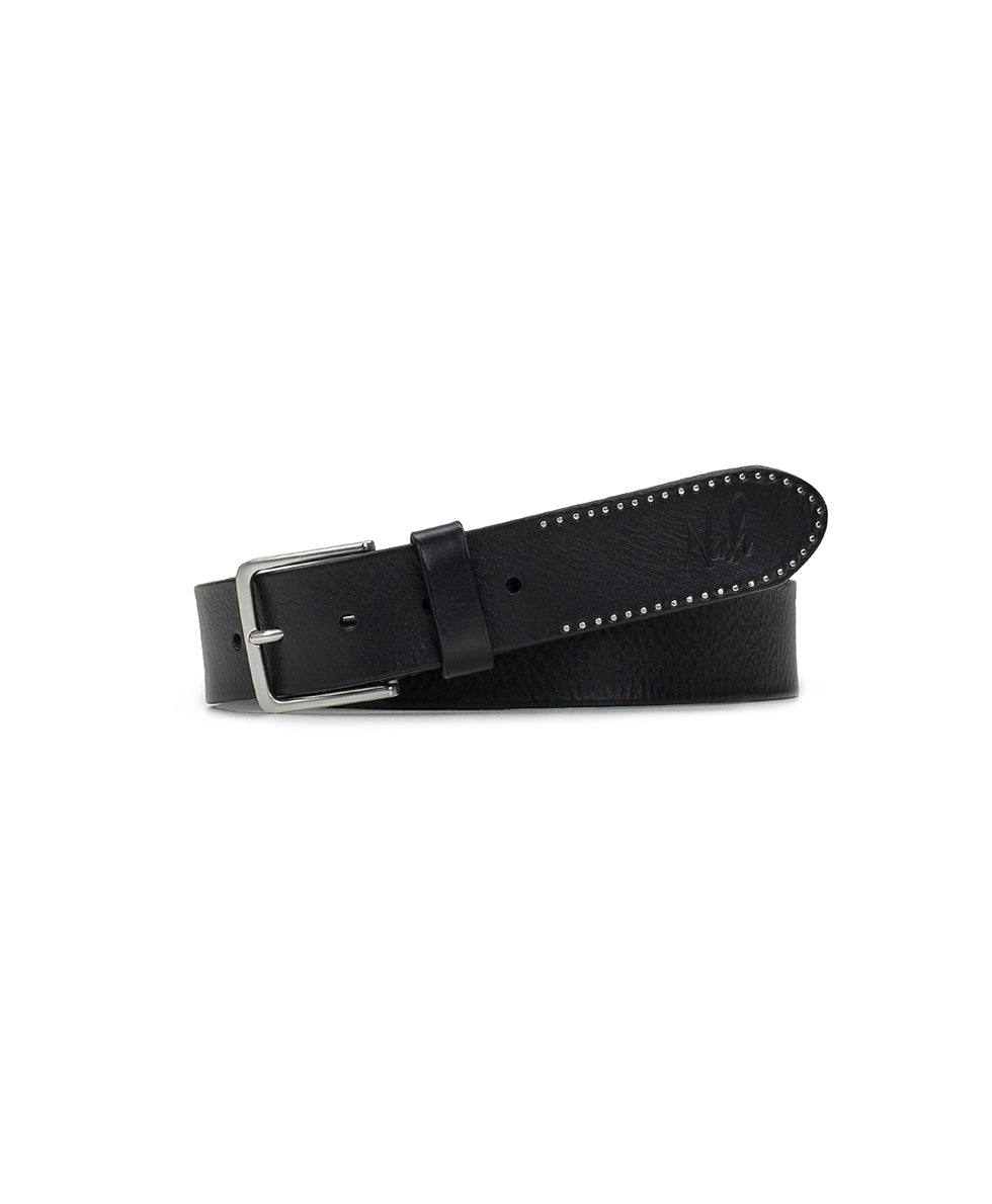 Nash Men's Studded Belt - Studded Leather